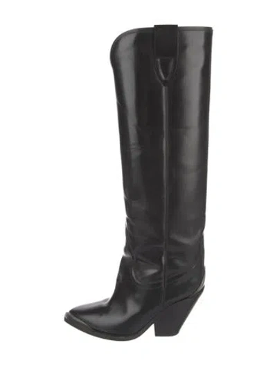 Pre-owned Isabel Marant Leather Riding Boots In Black