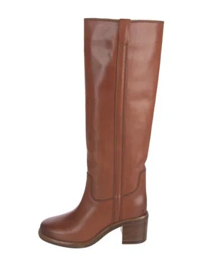 Pre-owned Isabel Marant Leather Riding Boots In Brown