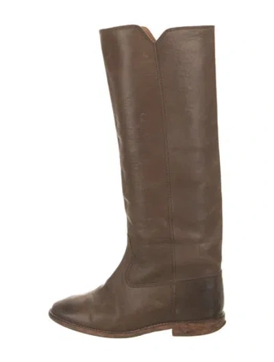 Pre-owned Isabel Marant Leather Riding Boots In Brown