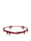 Isabel Marant Leather Rings-detailing Belt In Red