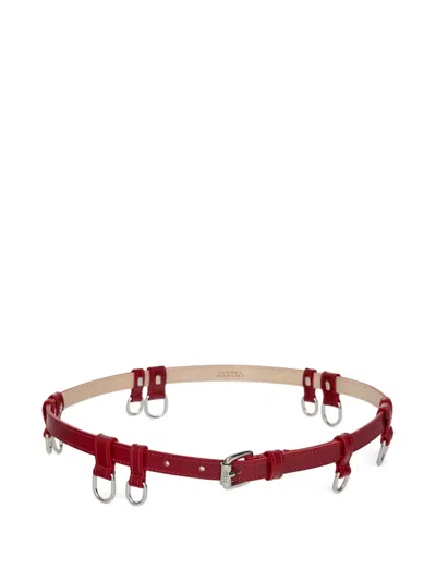 ISABEL MARANT LEATHER RINGS-DETAILING BELT