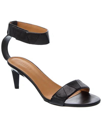 Isabel Marant Leather Sandal In Black