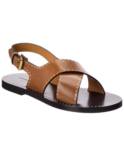 Isabel Marant Leather Sandal In Multi