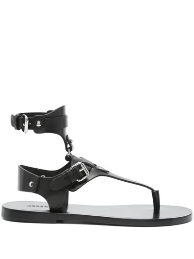 Isabel Marant Eveen Flats In Black Leather
