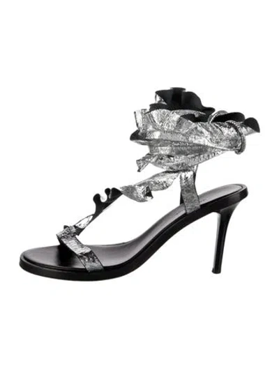Pre-owned Isabel Marant Leather Sandals In Black