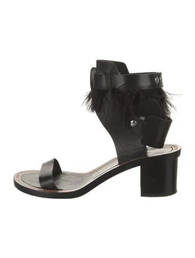 Pre-owned Isabel Marant Leather Sandals In Black