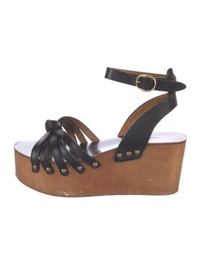Pre-owned Isabel Marant Leather Sandals In Black