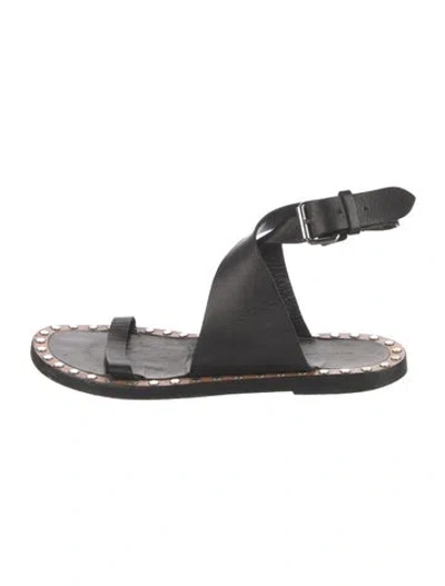 Pre-owned Isabel Marant Leather Sandals In Black