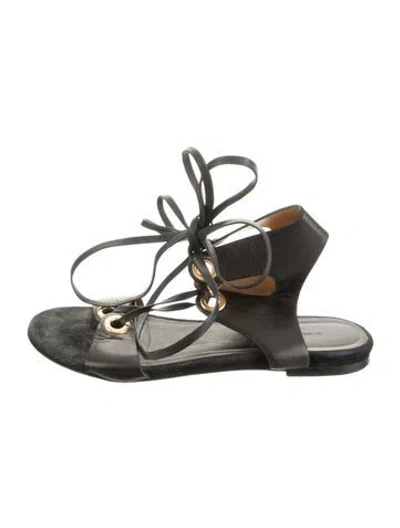 Pre-owned Isabel Marant Leather Sandals In Black