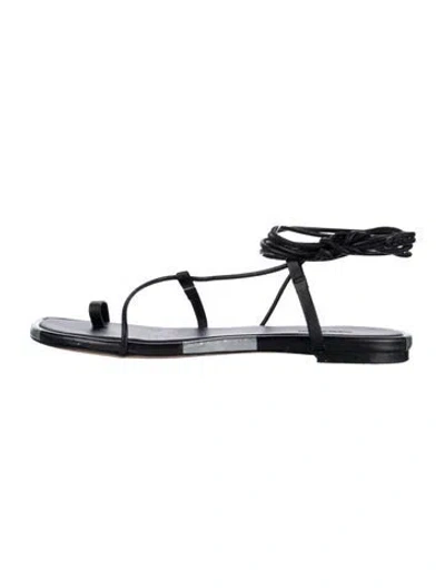 Pre-owned Isabel Marant Leather Sandals In Black