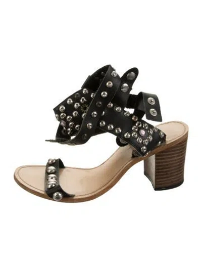 Pre-owned Isabel Marant Leather Sandals In Black