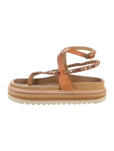 Pre-owned Isabel Marant Leather Sandals In Brown