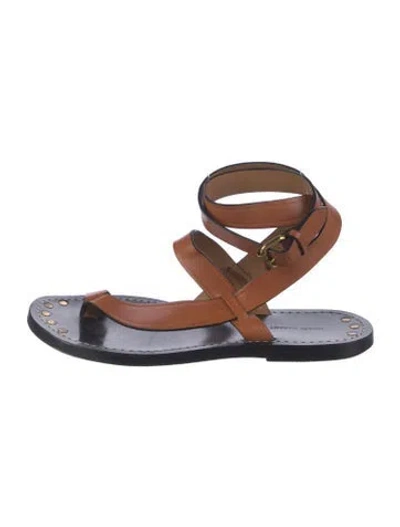 Pre-owned Isabel Marant Leather Sandals In Brown