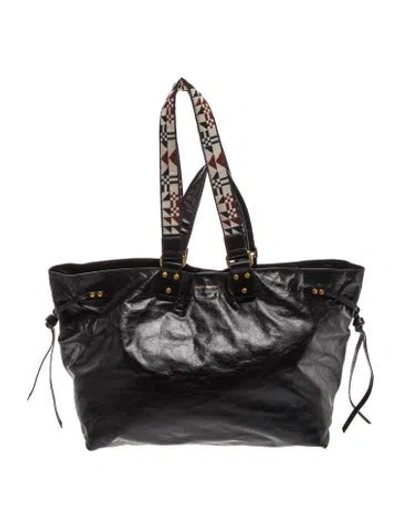 Pre-owned Isabel Marant Leather Shoulder Bag In Black