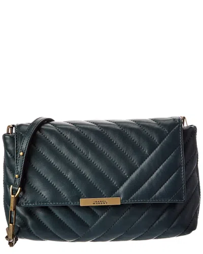 Isabel Marant Leather Shoulder Bag In Blue