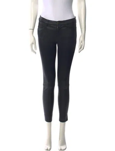 Pre-owned Isabel Marant Leather Skinny Leg Pants In Multi