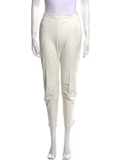 Pre-owned Isabel Marant Leather Skinny Leg Pants In Neutral