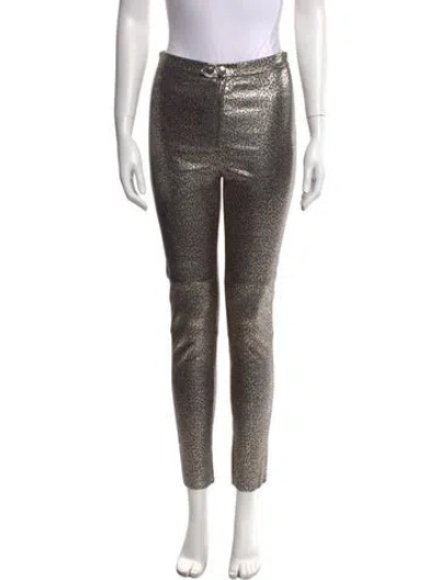 Pre-owned Isabel Marant Leather Skinny Leg Pants W/ Tags