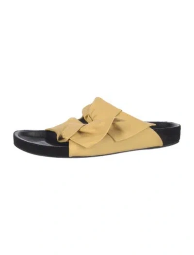 Pre-owned Isabel Marant Leather Slides In Black/neutrals