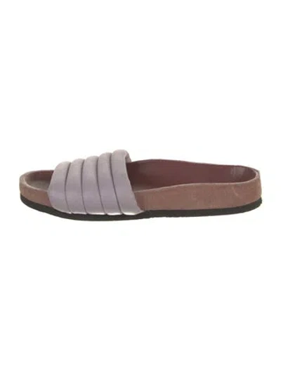 Pre-owned Isabel Marant Leather Slides In Brown