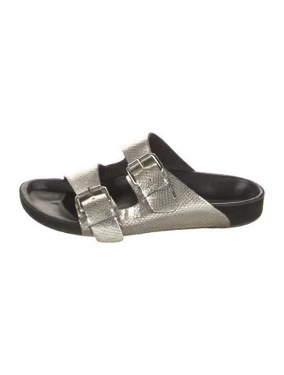 Pre-owned Isabel Marant Leather Slides In Multicolor