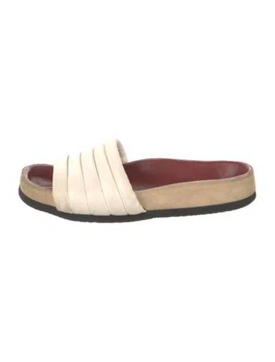 Pre-owned Isabel Marant Leather Slides In Neutrals
