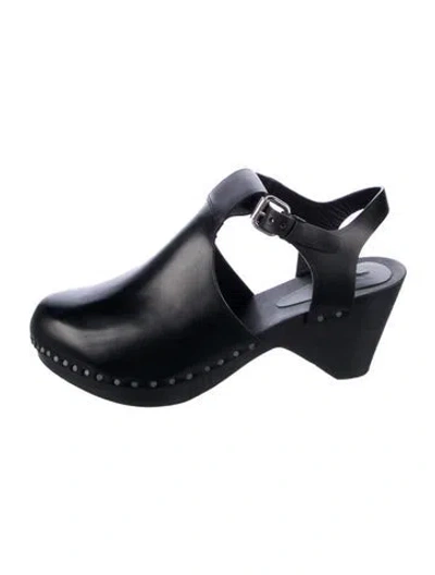 Pre-owned Isabel Marant Leather Slingback Pumps In Black