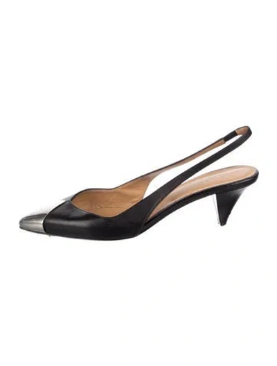 Pre-owned Isabel Marant Leather Slingback Pumps In Black
