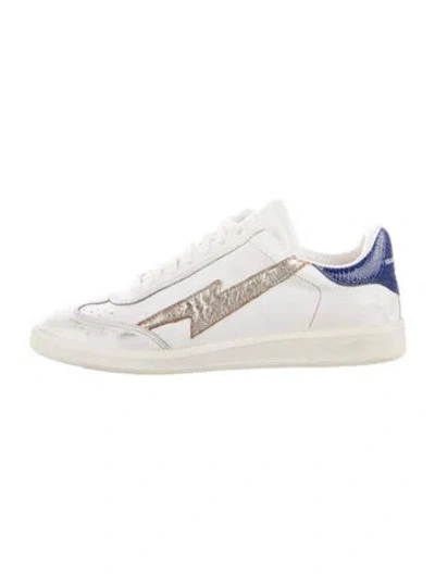 Pre-owned Isabel Marant Leather Sneakers In Neutral