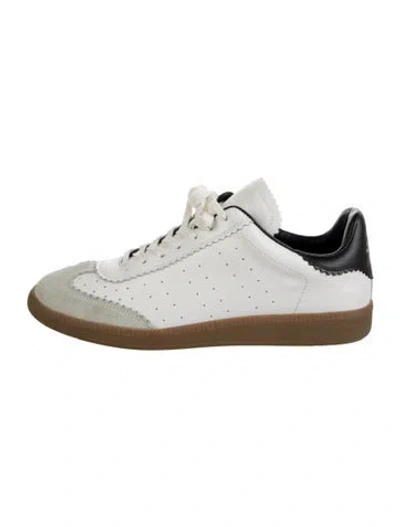 Pre-owned Isabel Marant Leather Sneakers In Neutrals/white