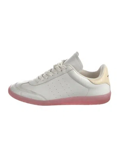 Pre-owned Isabel Marant Leather Sneakers In Neutrals/white