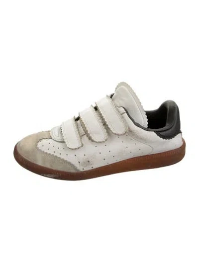 Pre-owned Isabel Marant Leather Sneakers In Silver
