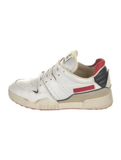 Pre-owned Isabel Marant Leather Sneakers In White