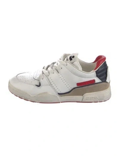 Pre-owned Isabel Marant Leather Sneakers In White