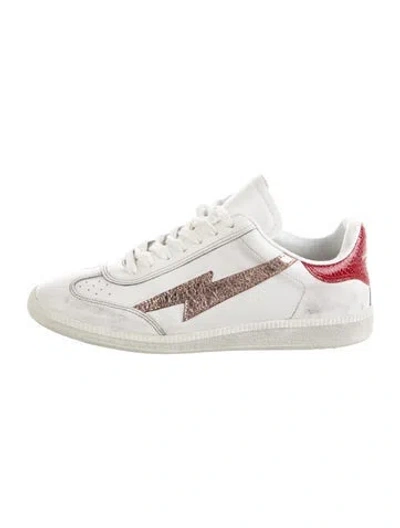 Pre-owned Isabel Marant Leather Sneakers In White