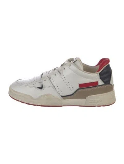 Pre-owned Isabel Marant Leather Sneakers In White