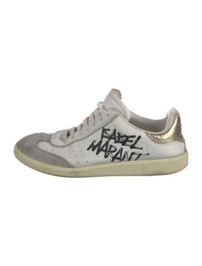 Pre-owned Isabel Marant Leather Sneakers In White