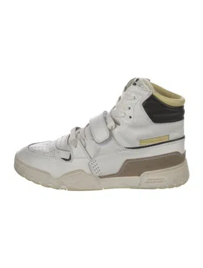Pre-owned Isabel Marant Leather Sneakers In White