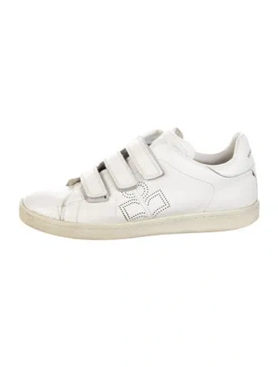 Pre-owned Isabel Marant Leather Sneakers In White