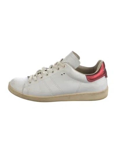 Pre-owned Isabel Marant Leather Sneakers In White