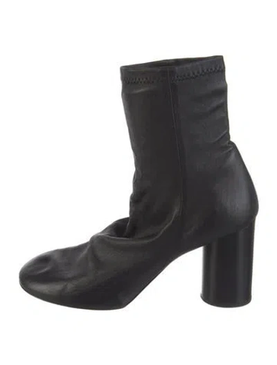 Pre-owned Isabel Marant Leather Sock Boots In Black