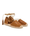 Isabel Marant Celsi Leather Espadrilles In Blue