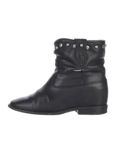 Pre-owned Isabel Marant Leather Studded Accents Boots In Multi