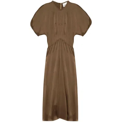 Isabel Marant Keany Dress In Brown