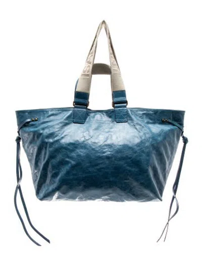 Pre-owned Isabel Marant Leather Tote In Blue