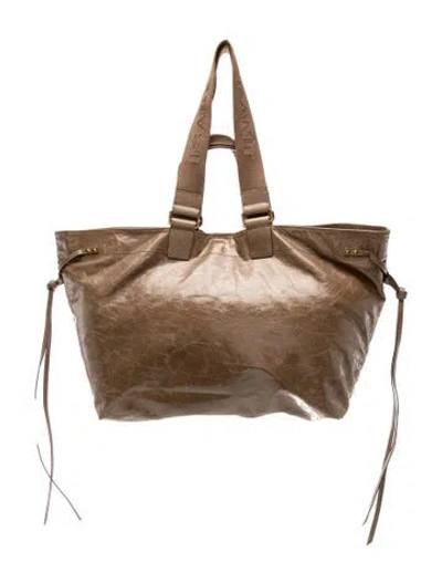Pre-owned Isabel Marant Leather Tote In Gray