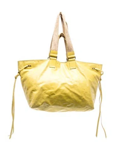 Pre-owned Isabel Marant Leather Tote In Yellow