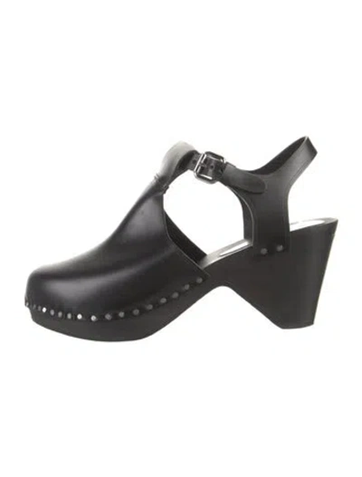 Pre-owned Isabel Marant Leather T-strap Pumps In Black