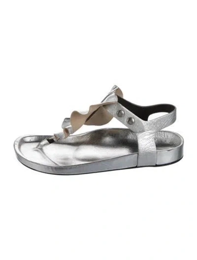 Pre-owned Isabel Marant Leather T-strap Sandals