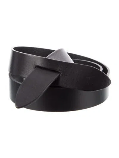 Pre-owned Isabel Marant Leather Waist Belt In Black